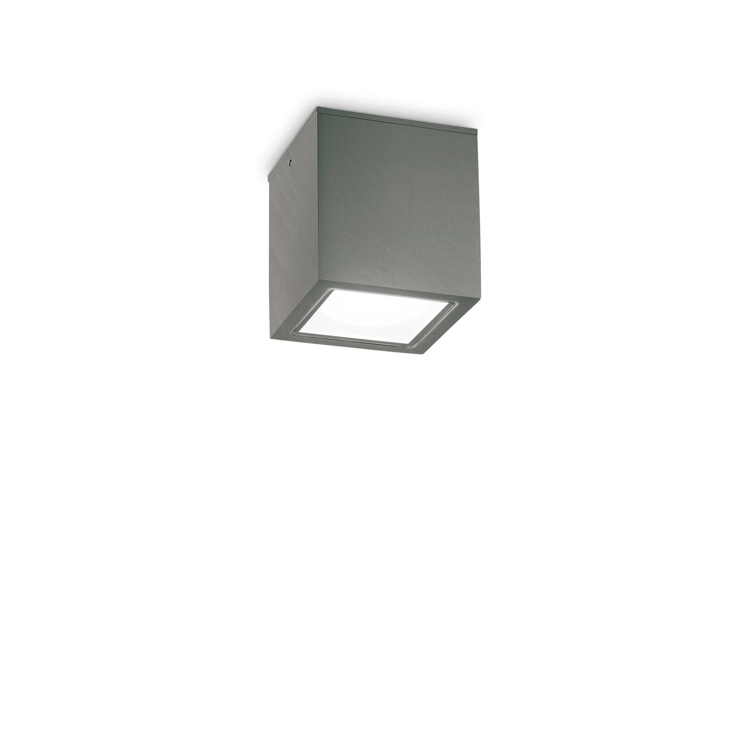 Plafoniera antracite da esterno Ideal Lux 251554 TECHO SMALL GU10 LED IP54 lampada soffitto moderna