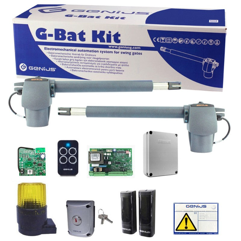 FAAC GENIUS Kit pour Automatisme de Portail Battant G-BAT 300 51701271 GFLASH 230V