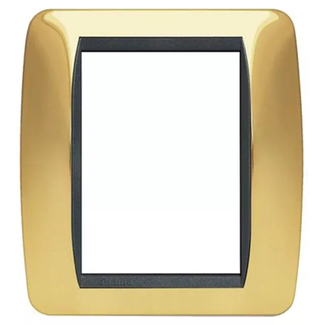 Placca 3+3 moduli oro opaco - Bticino Living - L4826OT