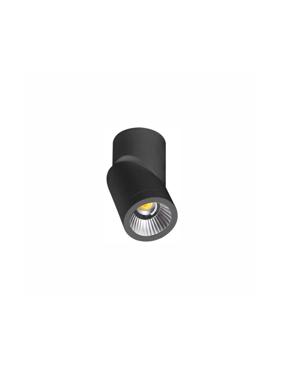 Applique Adjustable Cylindrical Spotlight Plus Black Led 8w Switch Beneito Faure - 4523 