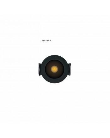 Spot encastrable LED PULSAR R noir - Beneito Faure 3000k blanc chaud - Beneito 4301