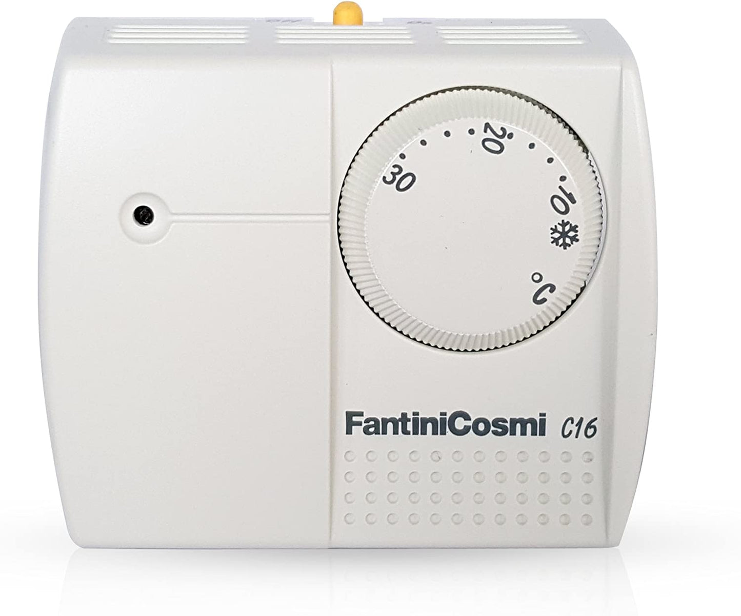 FANTINI COSMI C16IL Electromechanical Gas Expansion Thermostat with Indicator Light, White