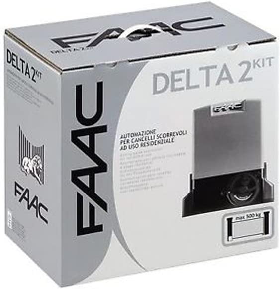 Kit cancello scorrevole FAAC DELTA 2 KIT SAFE 1056303445 automazione 500KG 230V