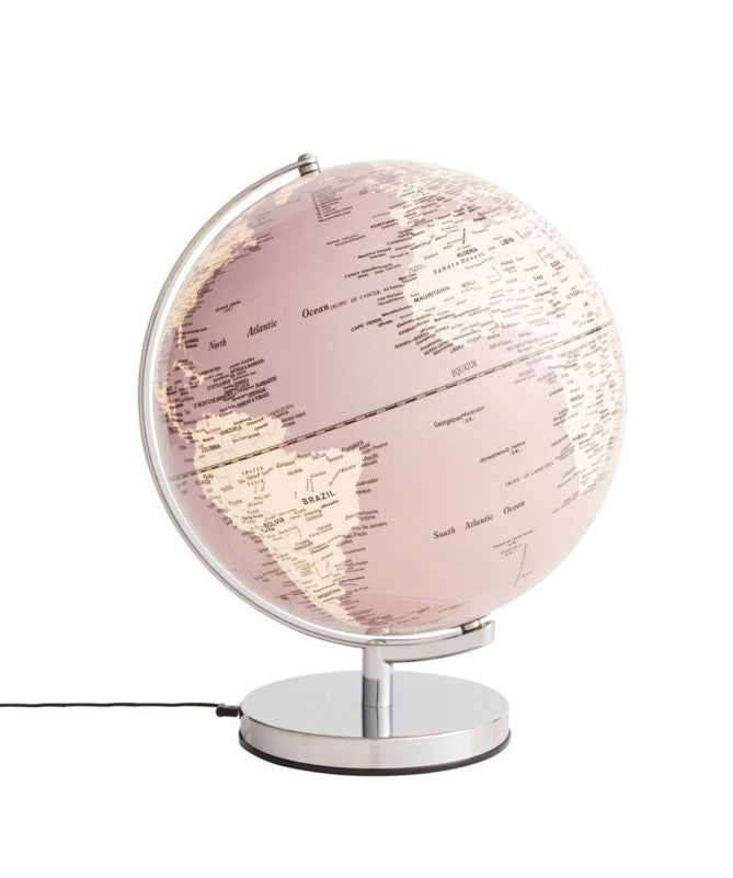 EMFORM EMSE0922 - Stellar Apricot - Globe lumineux, rose antique, D30 cm x H38cm - SE-0922