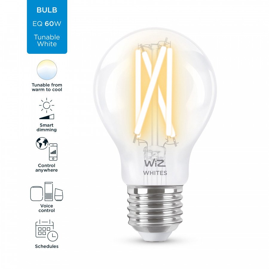 WIZ TW DROP FILAMENT G.E27 LED 60W 806LM CLAIR